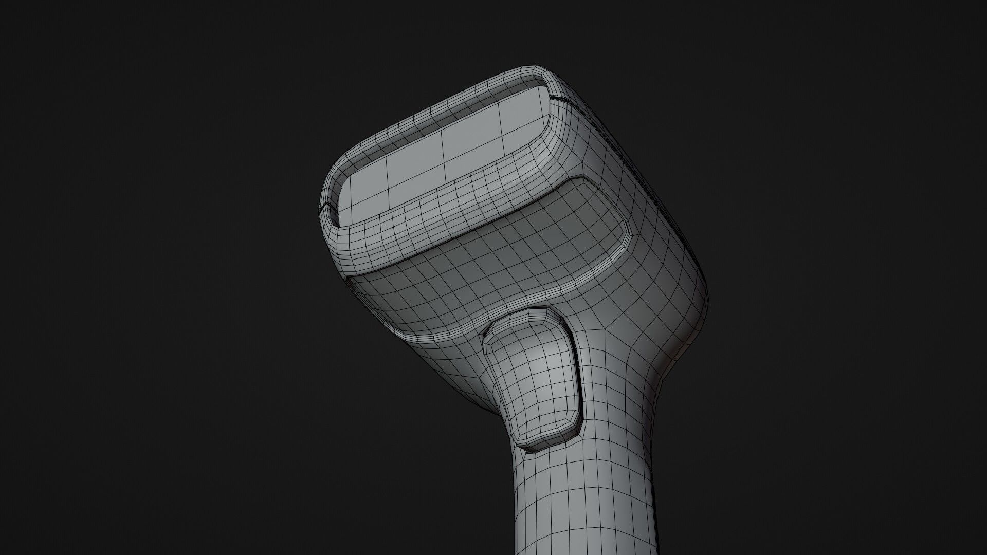 3D Gun Barcode - Barcode Scanner Shopping 3D Element 3D model_8