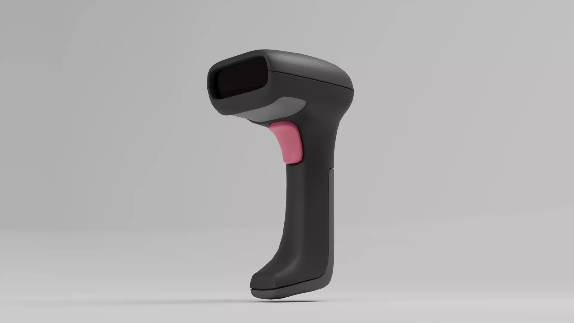 3D Gun Barcode - Barcode Scanner Shopping 3D Element 3D model_0
