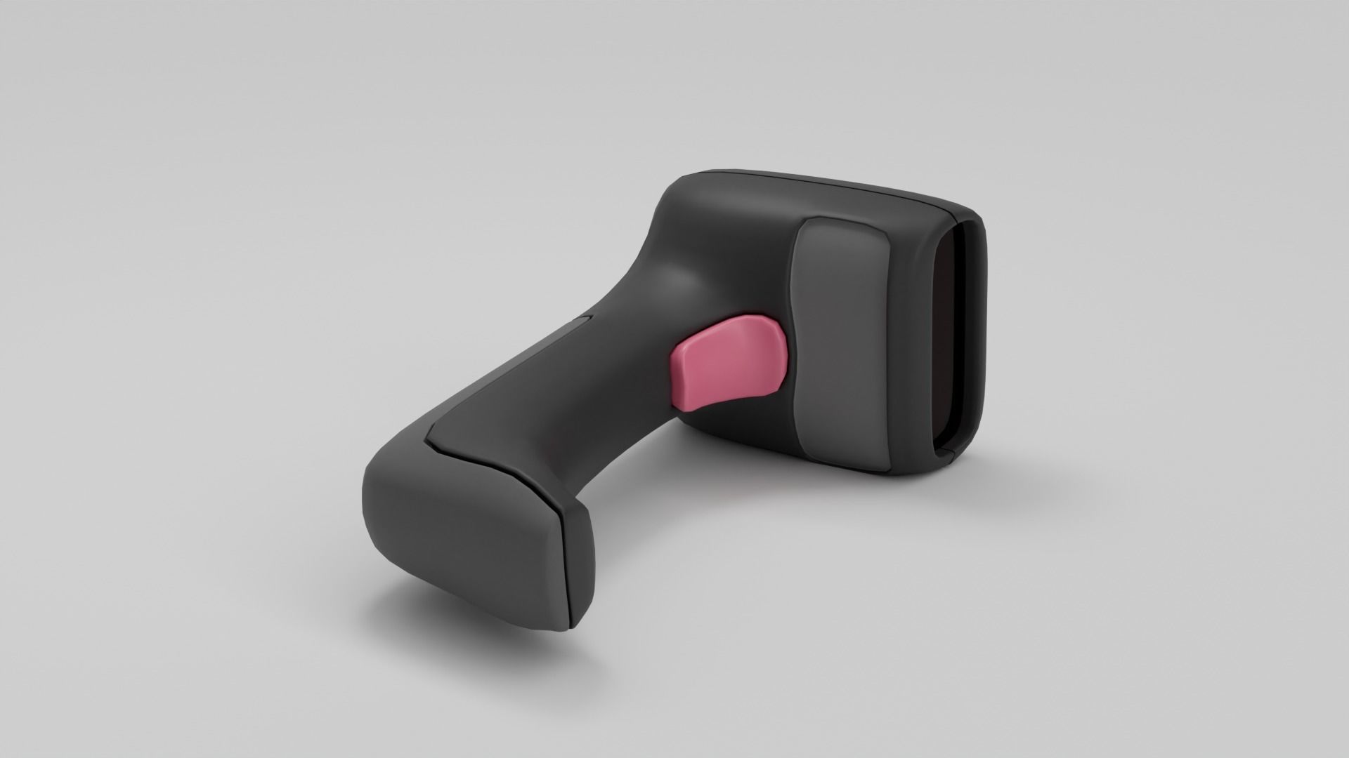 3D Gun Barcode - Barcode Scanner Shopping 3D Element 3D model_3