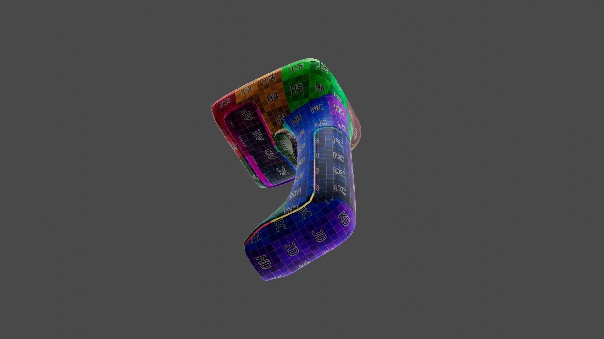 3D Gun Barcode - Barcode Scanner Shopping 3D Element 3D model_11