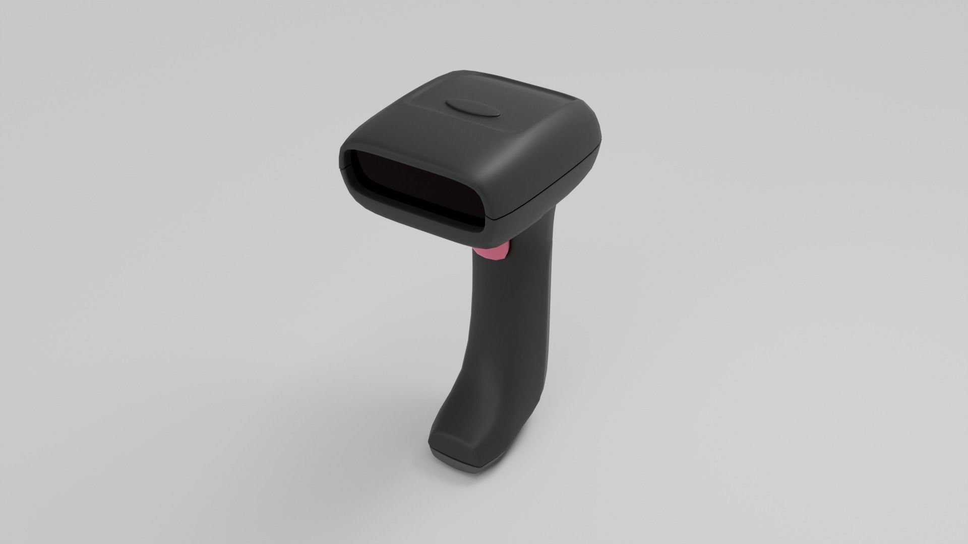 3D Gun Barcode - Barcode Scanner Shopping 3D Element 3D model_1