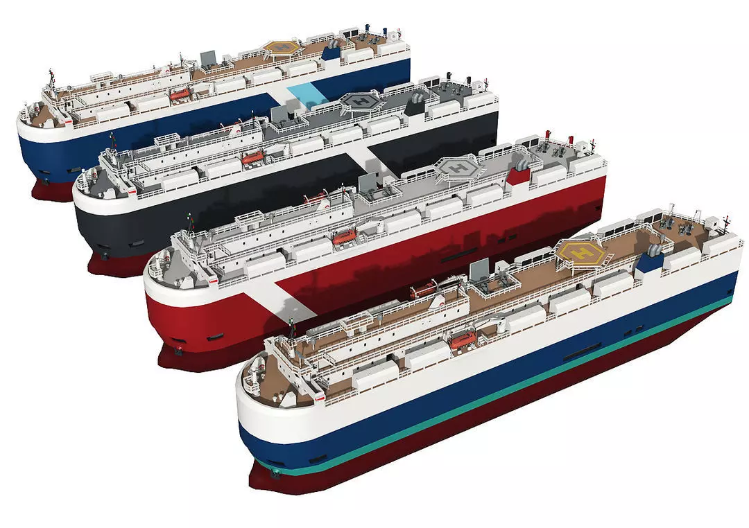 RoRo Car Carrier lowpoly Low-poly 3D model_0