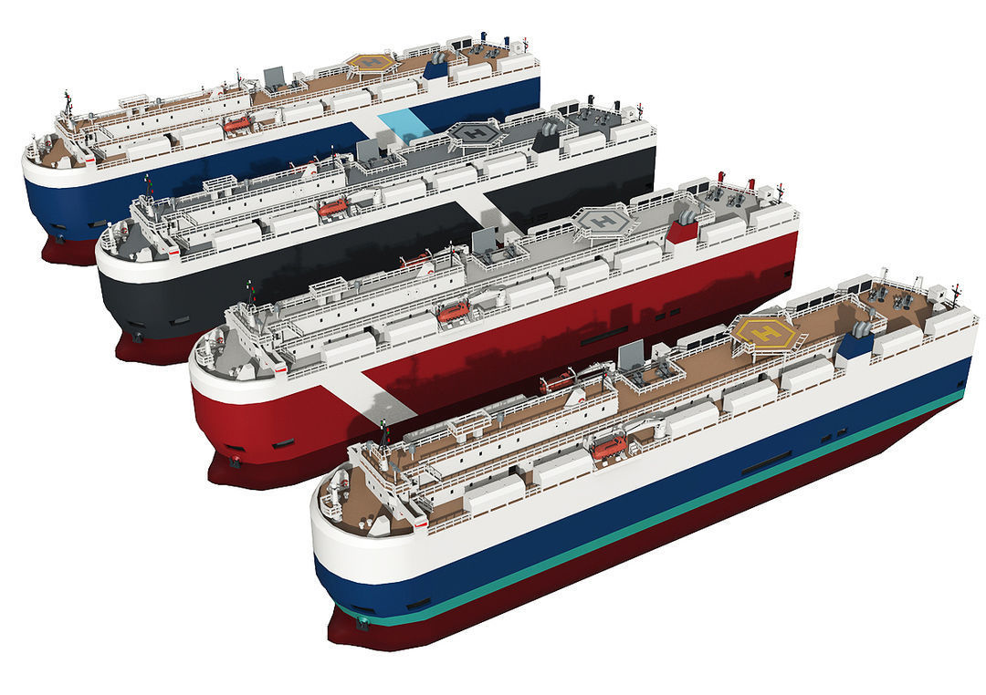 RoRo Car Carrier lowpoly Low-poly 3D model_6