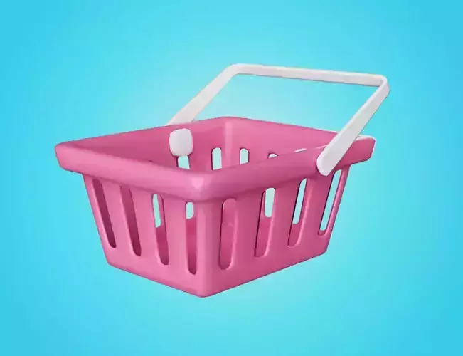 Basket Shopping 3D model