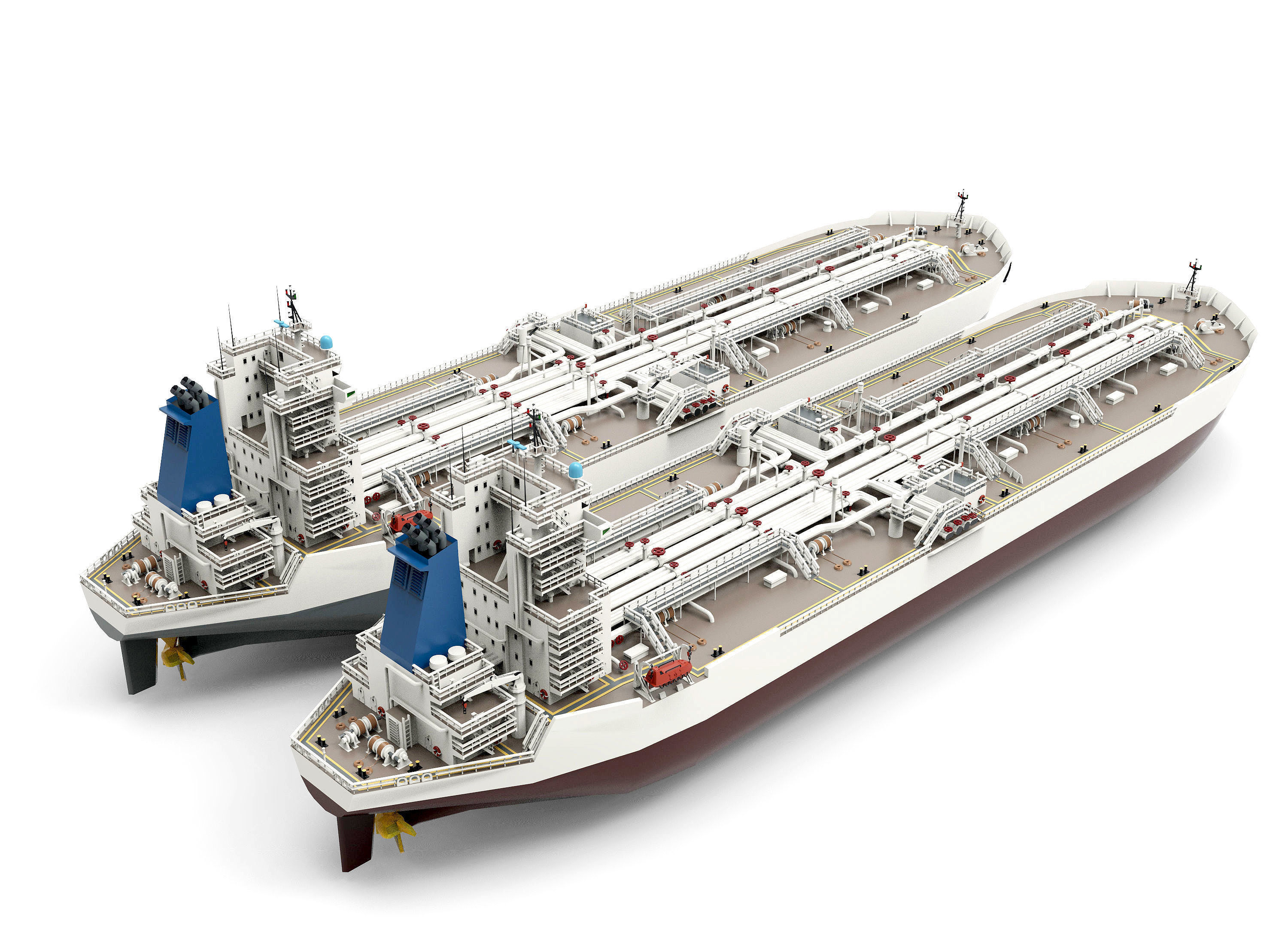 TI Class Oil Carrier lowpoly Low-poly 3D model_1