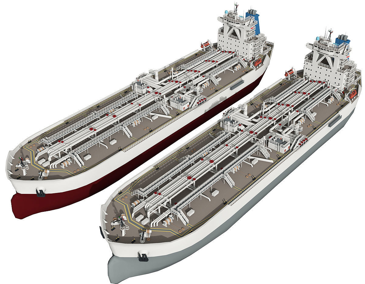 TI Class Oil Carrier lowpoly Low-poly 3D model_11