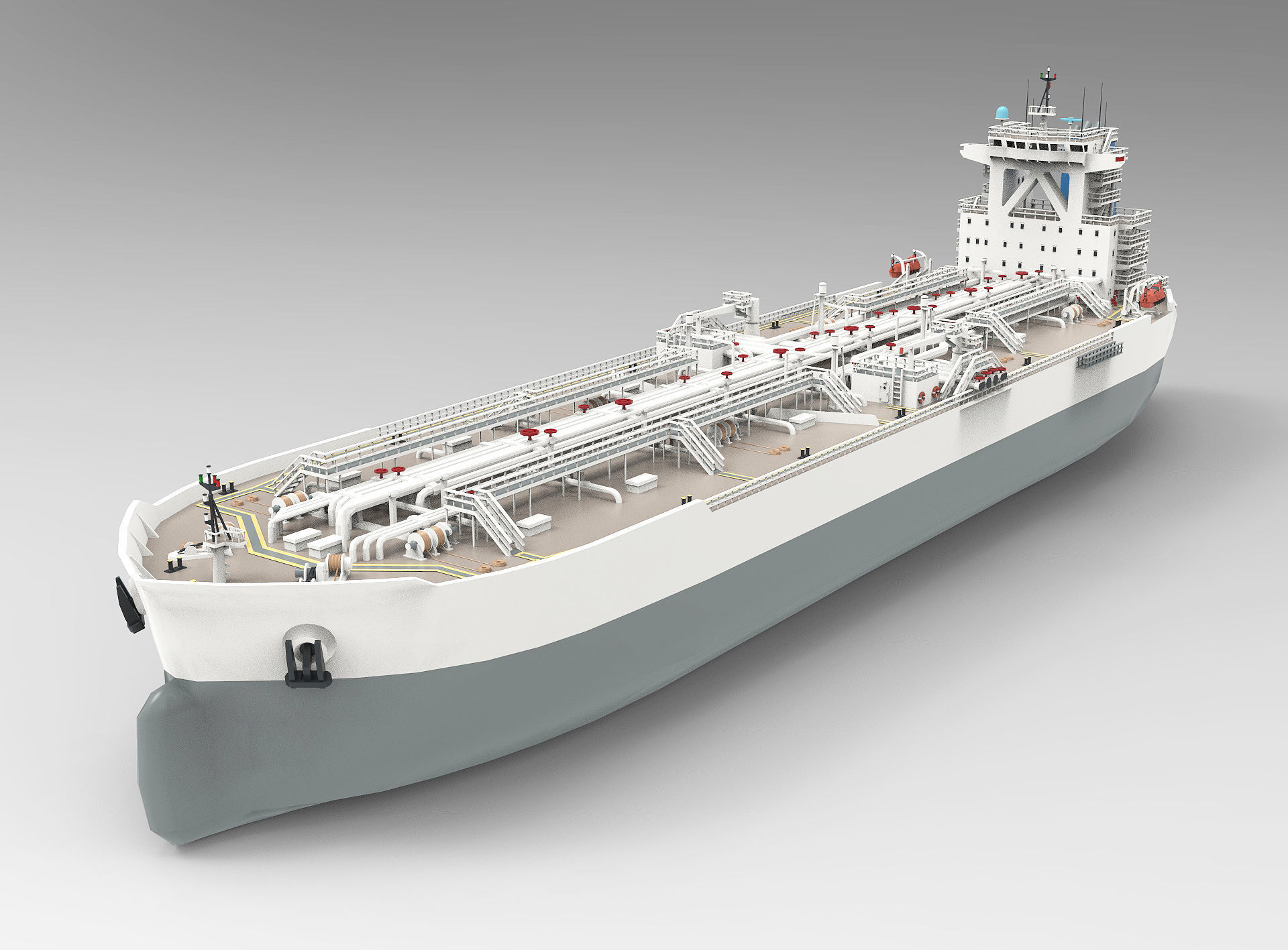 TI Class Oil Carrier lowpoly Low-poly 3D model_3