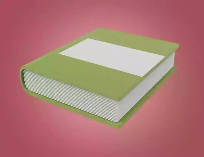 Book 3D illustration