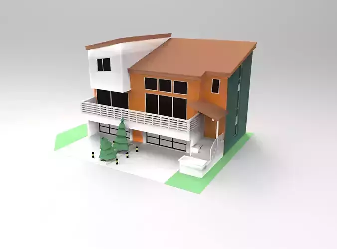Cartoon house models