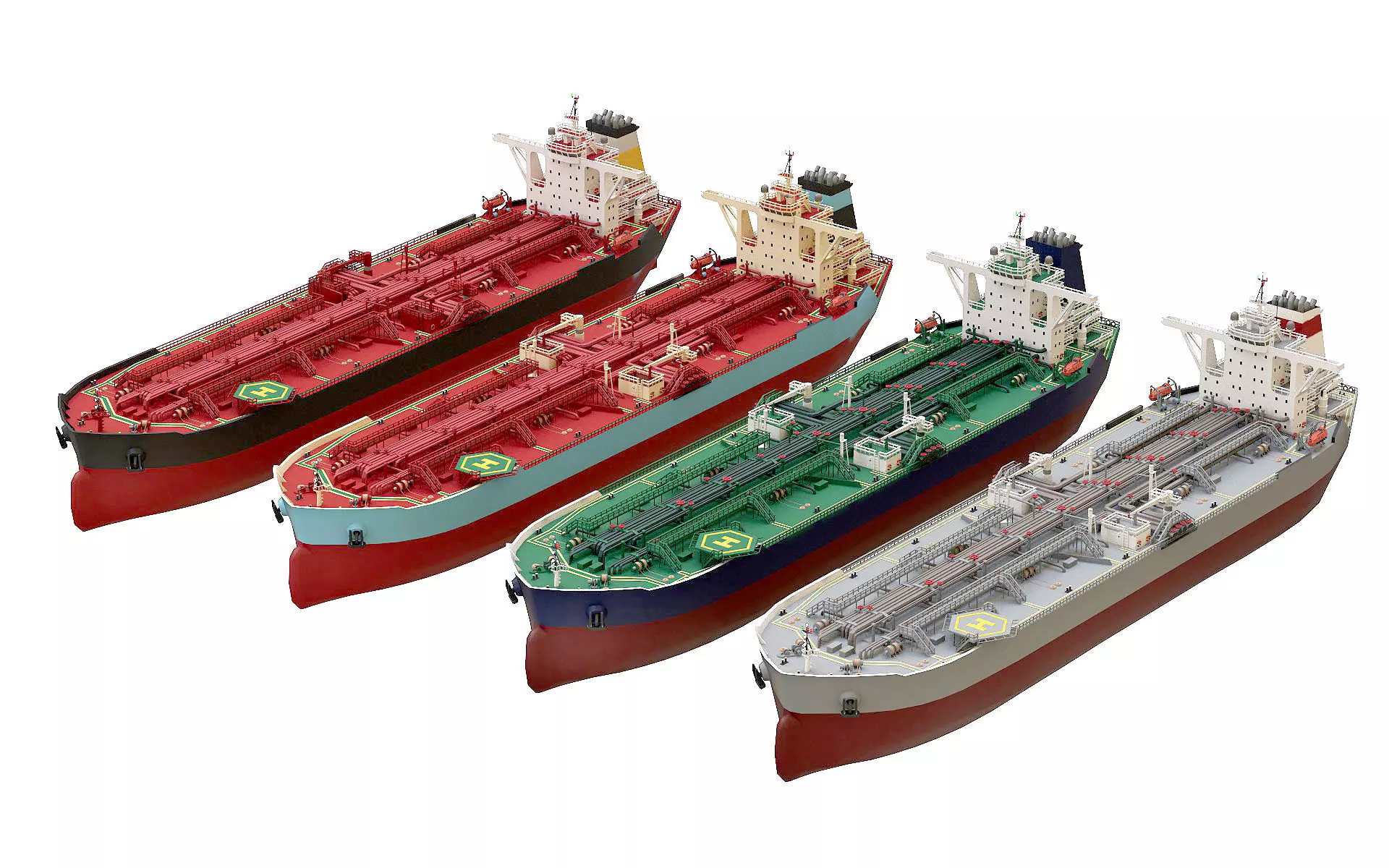 ULCC Oil Carrier lowpoly Low-poly 3D model_0