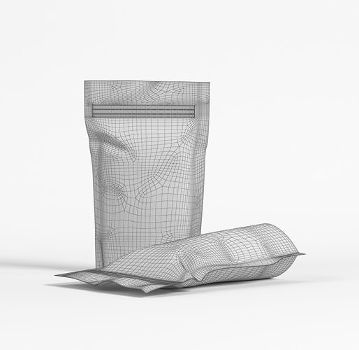 Model Food Doypack Packaging 3D Low-poly 3D model 5