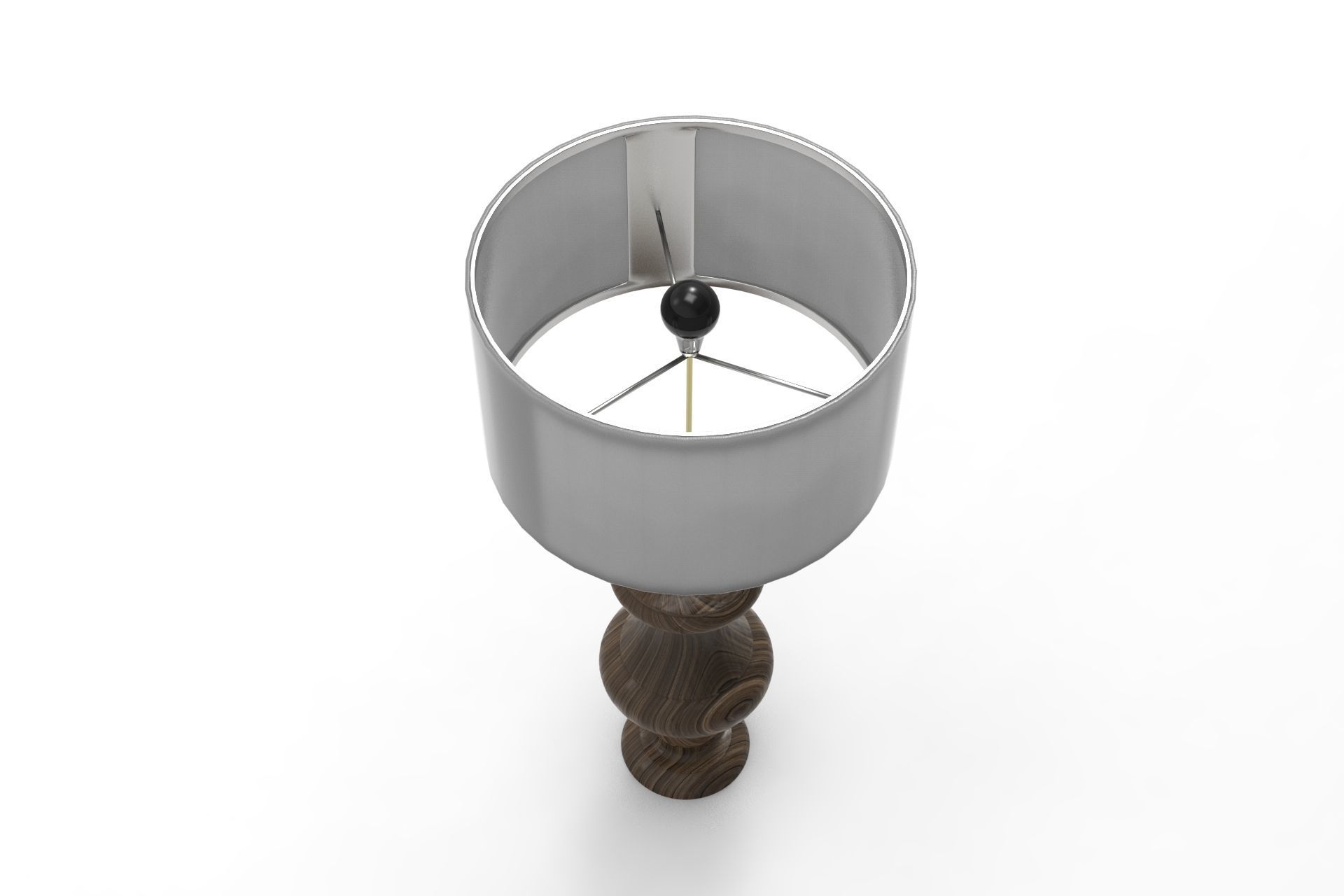 Tuscany Table Lamp Low-poly 3D model_1