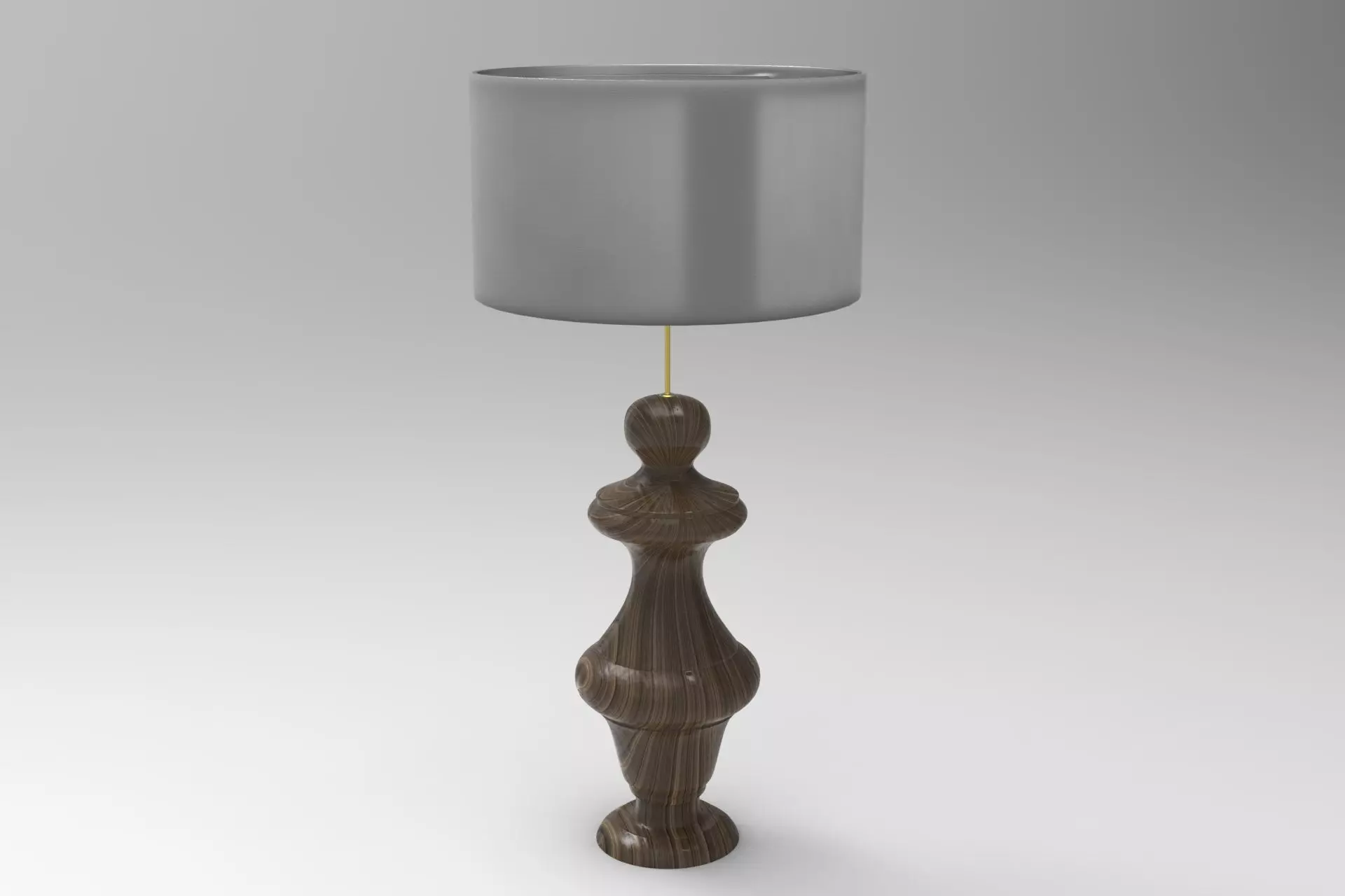 Tuscany Table Lamp Low-poly 3D model_0