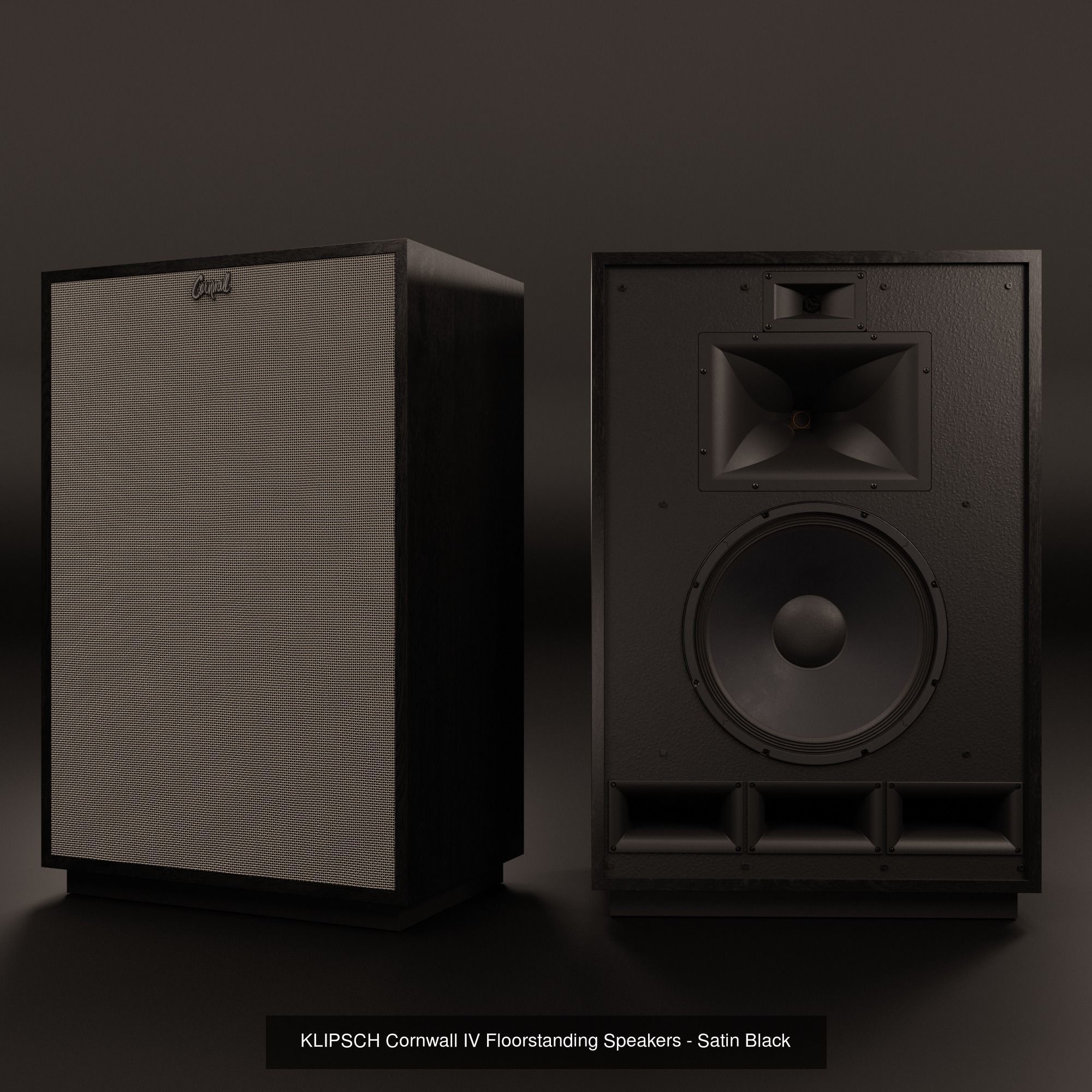 KLIPSCH Cornwall IV Floorstanding Speakers Pack 3D Model Collection_2