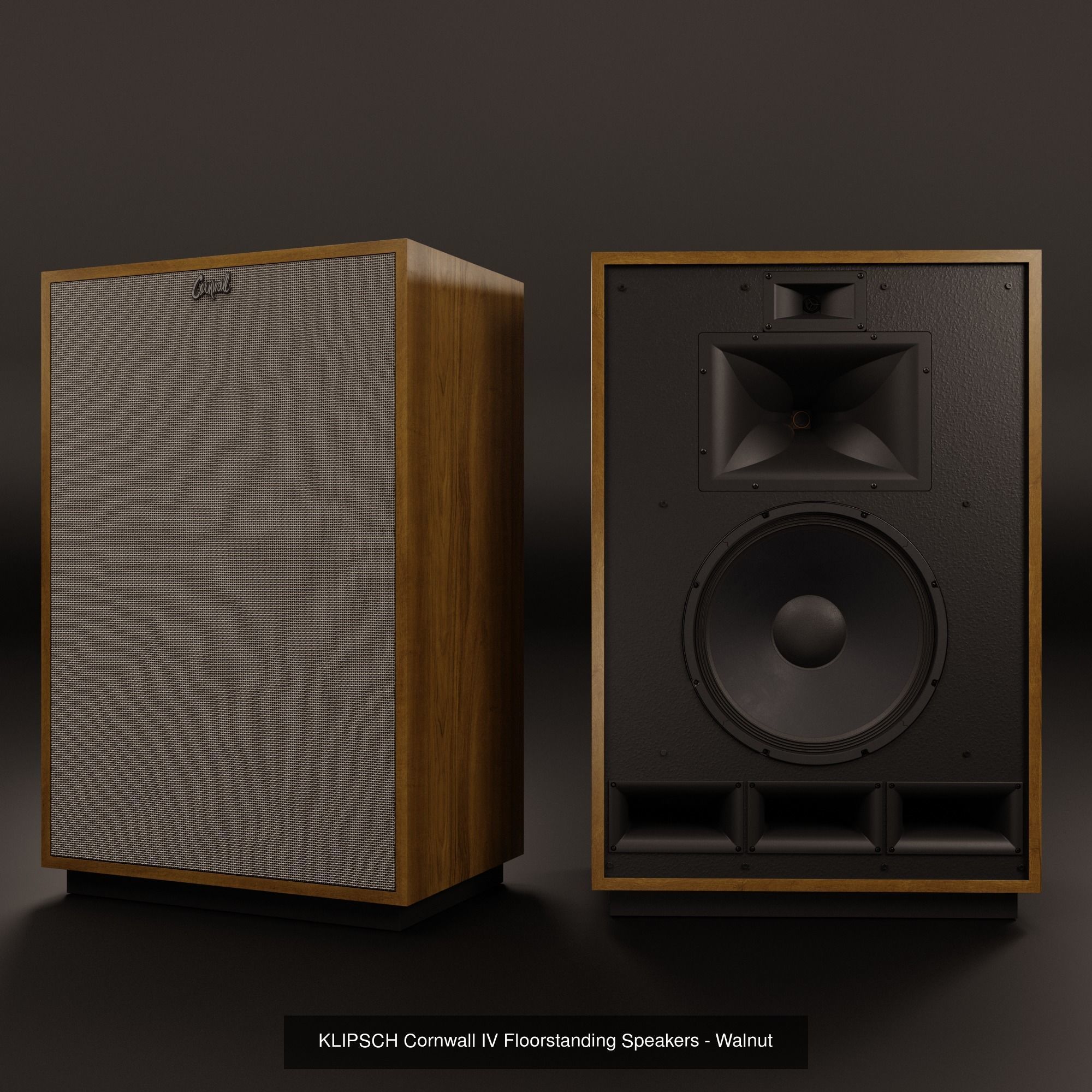 KLIPSCH Cornwall IV Floorstanding Speakers Pack 3D Model Collection_3