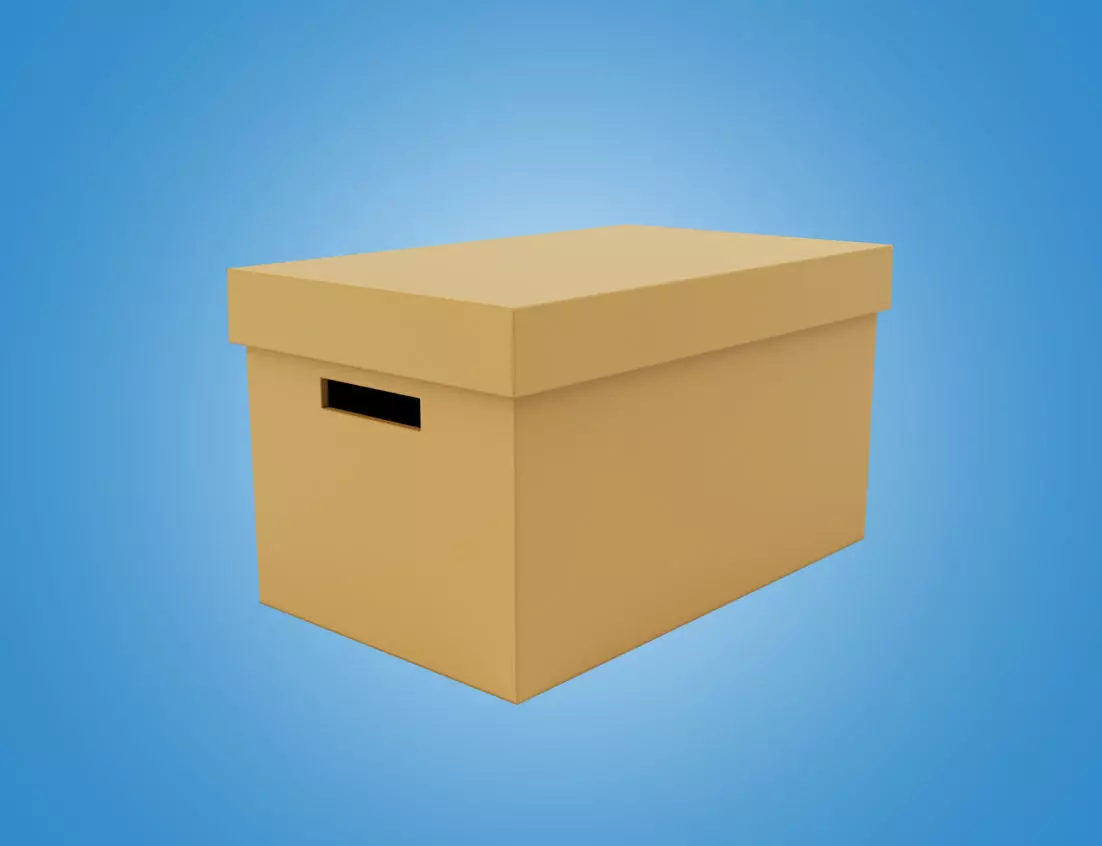 Box Small 3D model_0