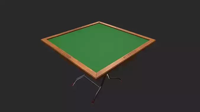 Mahjong Table Game Asset  Low-poly 3D model