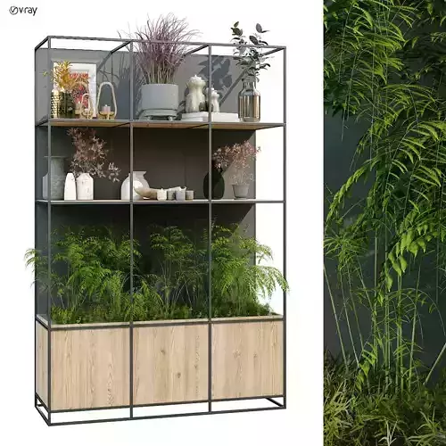 Interior vertical green partition set 245