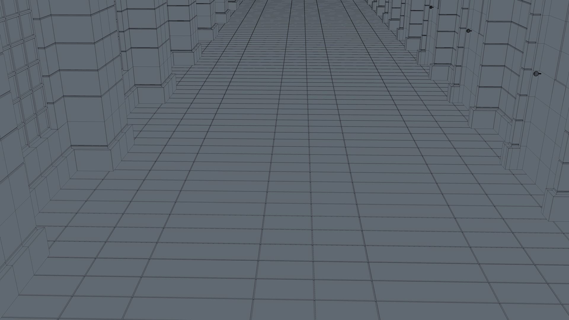 Apartment Hallway 3D model_18