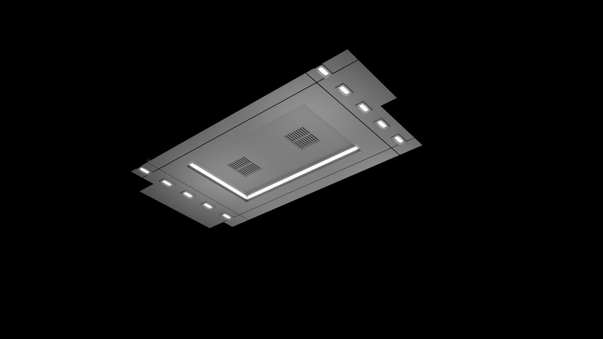Apartment Hallway 3D model_11
