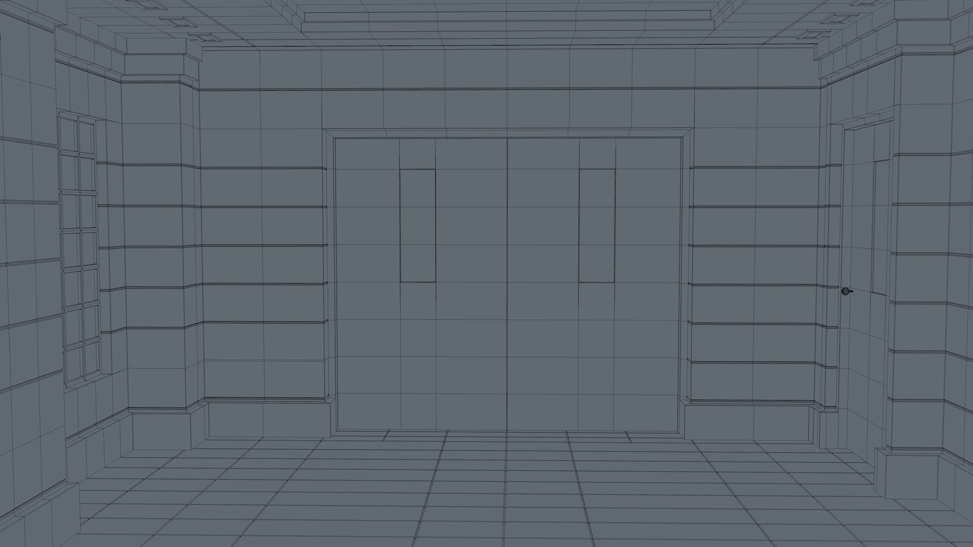 Apartment Hallway 3D model_20