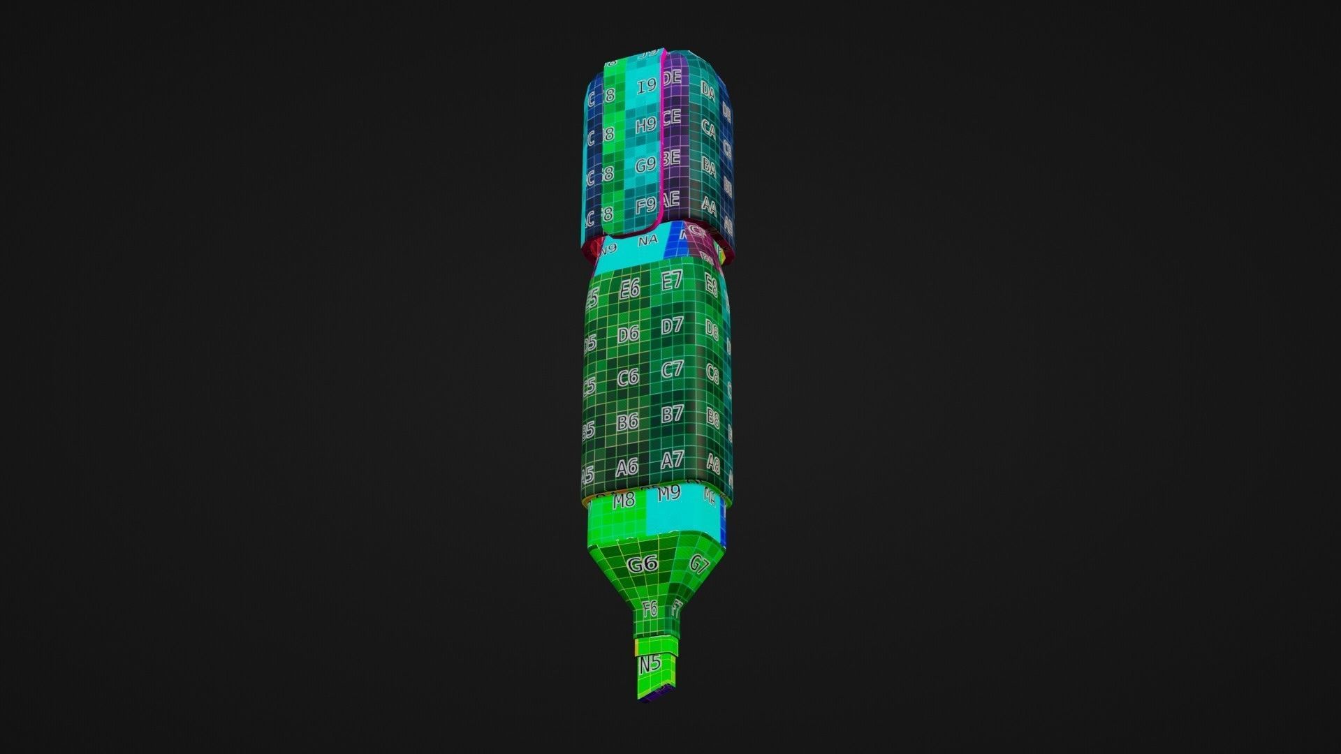 Highlighter Pen model 3D model_8