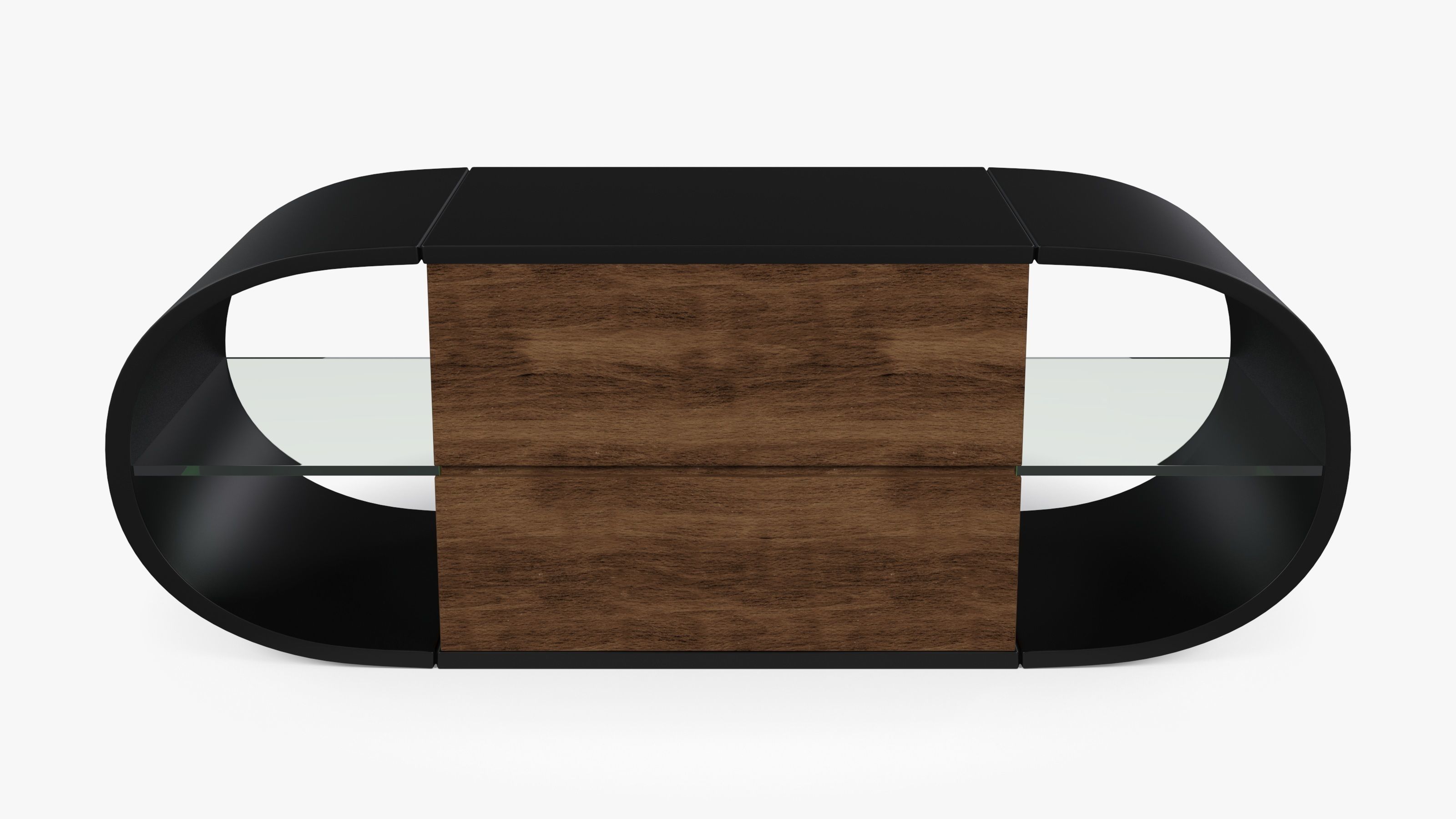 Round TV Stand Low-poly 3D model_4