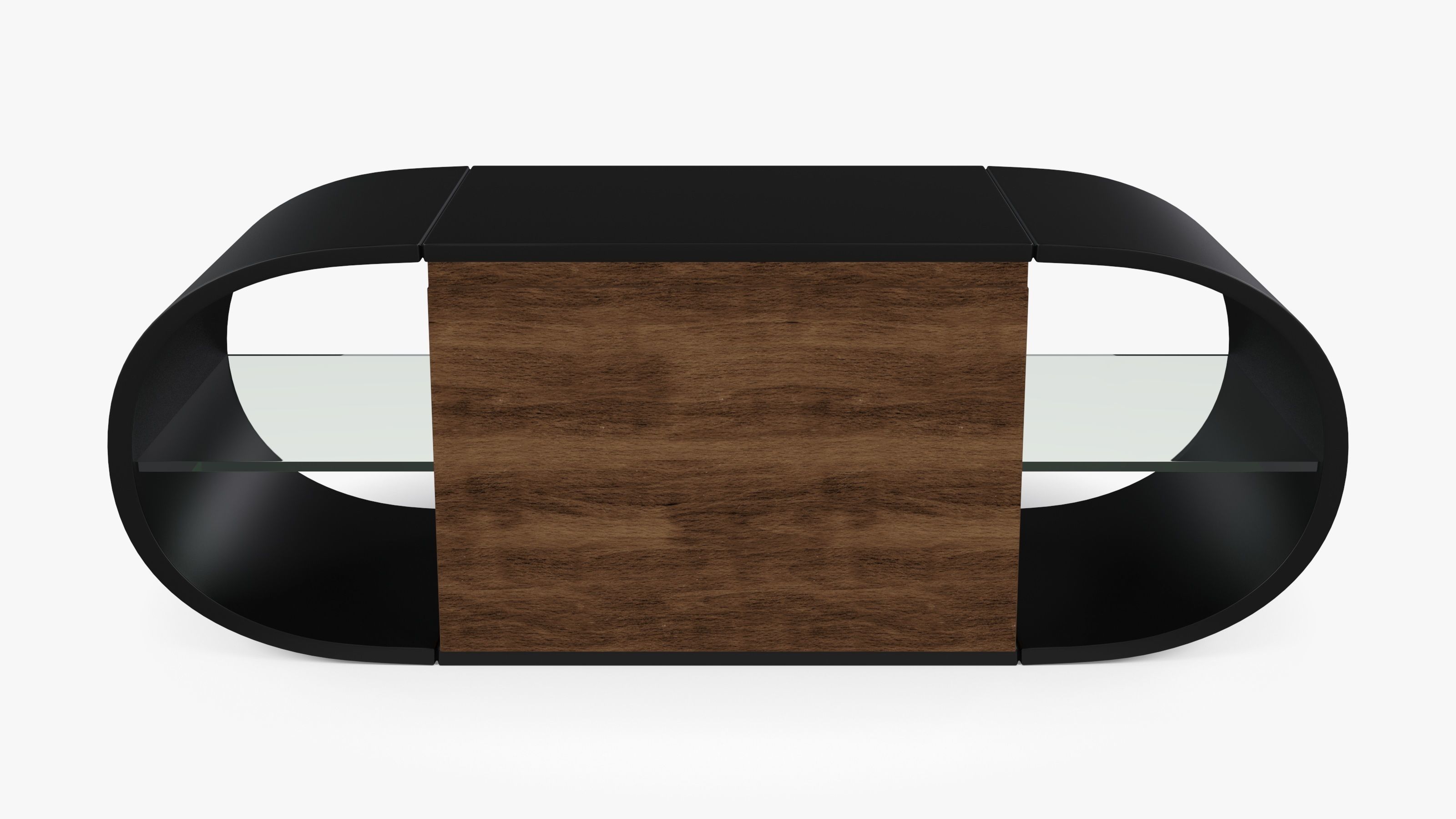 Round TV Stand Low-poly 3D model_2