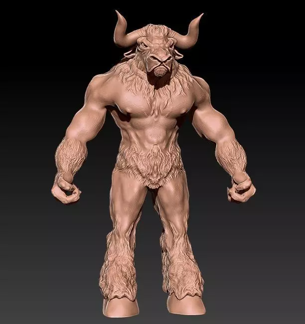 Fantasy MINOTAUR 3D print model_0