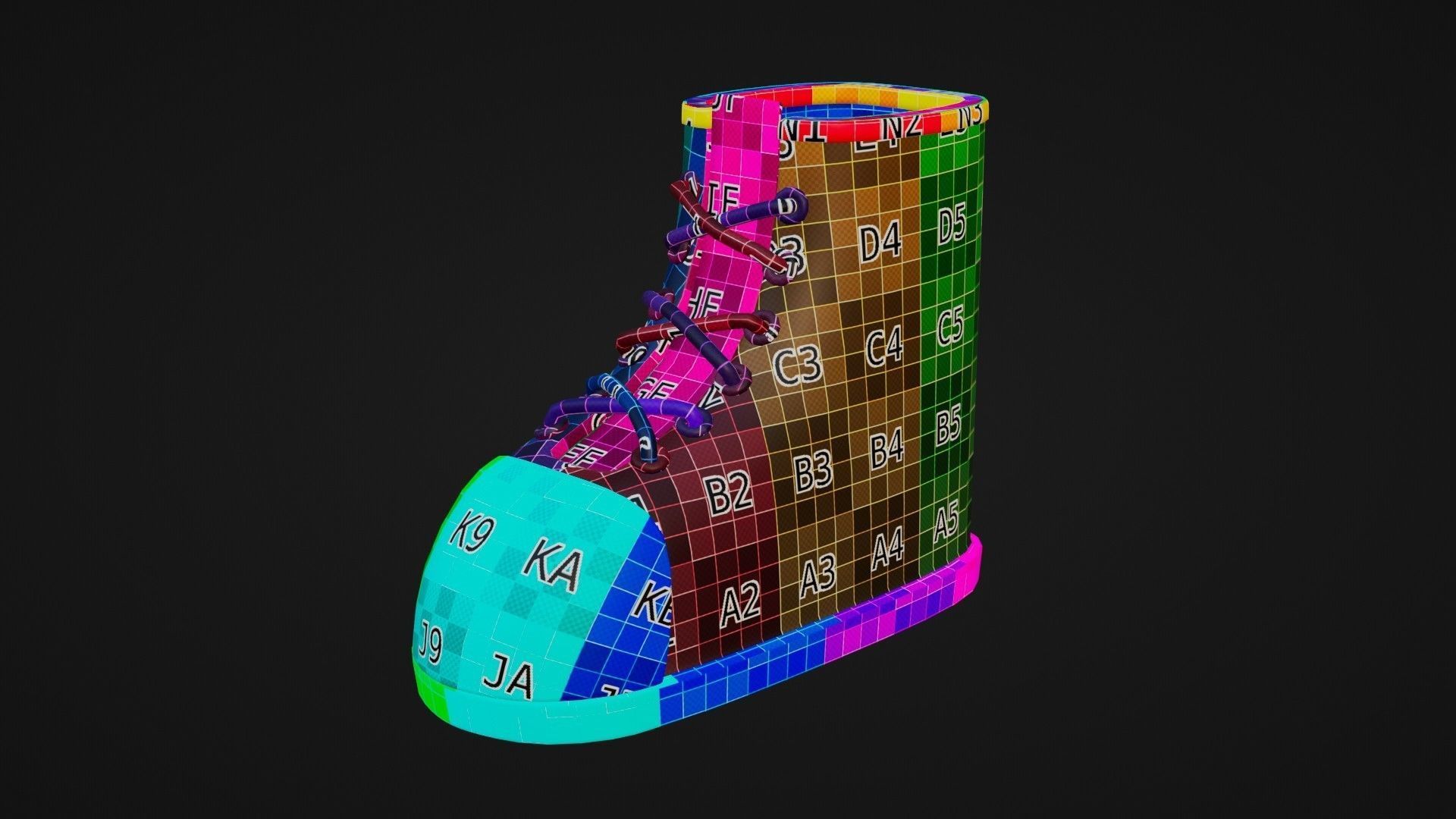 Shoe Minimal illustration 3D model 3D model_9