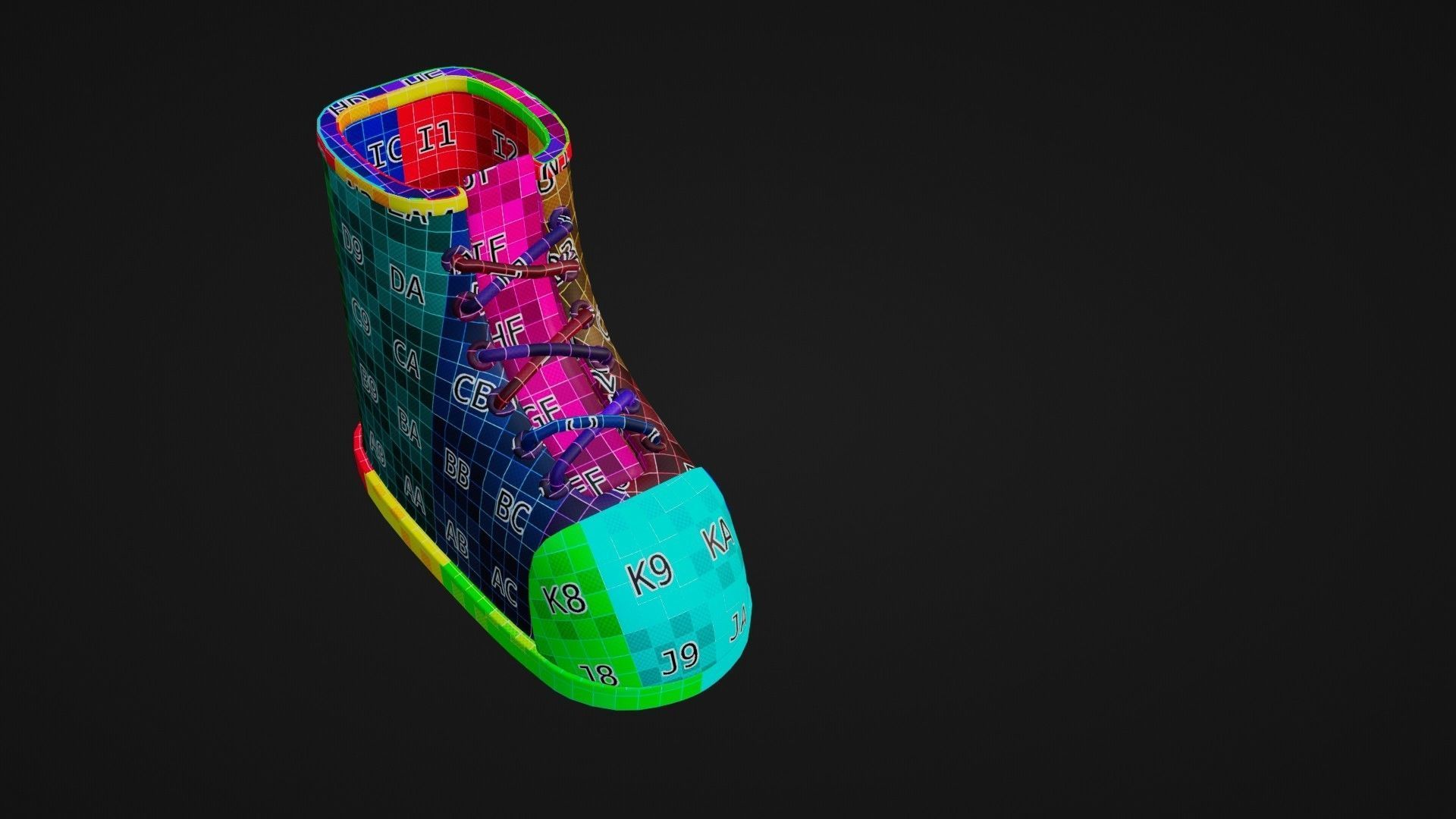 Shoe Minimal illustration 3D model 3D model_10