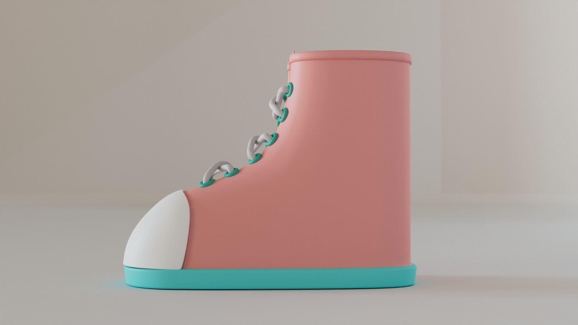 Shoe Minimal illustration 3D model 3D model_2