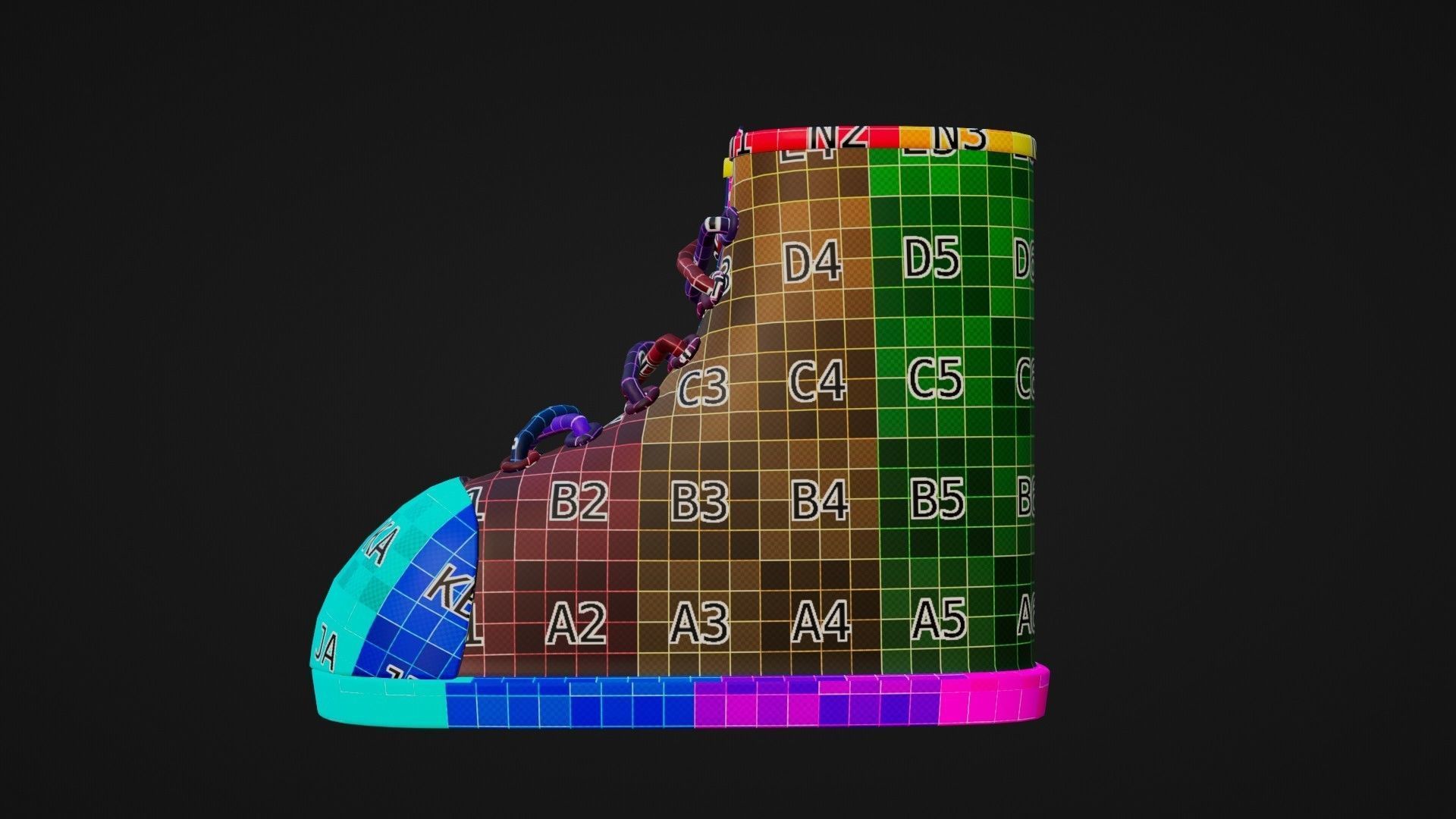 Shoe Minimal illustration 3D model 3D model_11