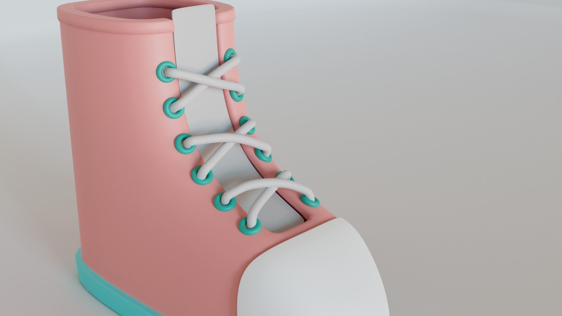 Shoe Minimal illustration 3D model 3D model_3