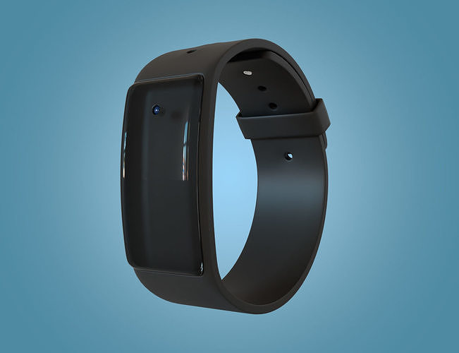 smart watch 3D illustration 3D model