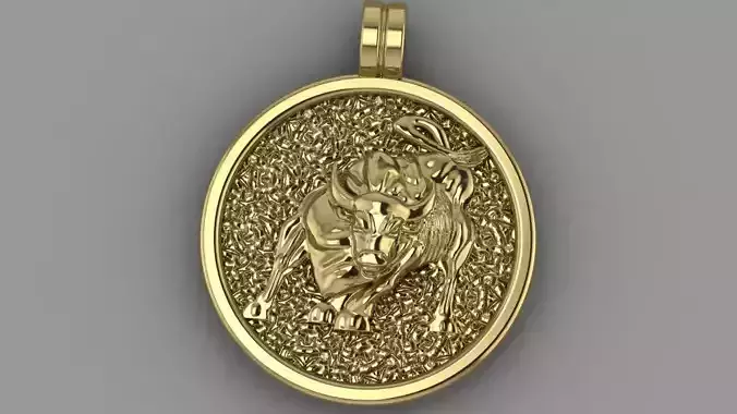 Charging Bull pendant 