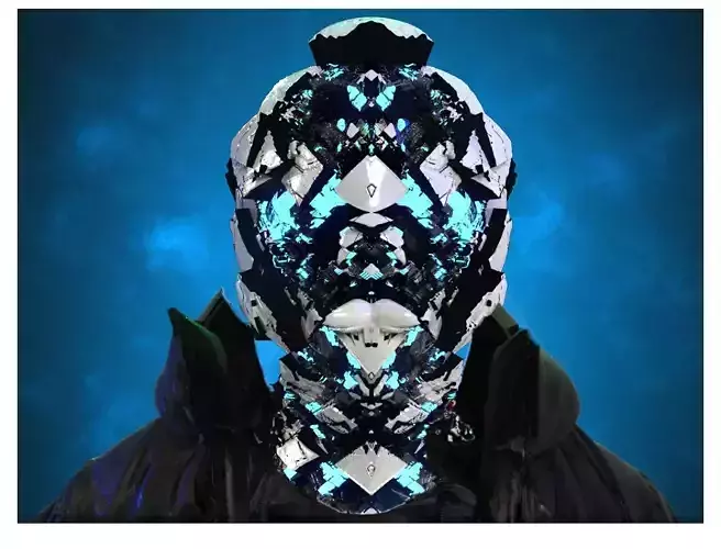 Sci-Fi Helmet Space Astronaut Character Robot 32 3D model Sci-Fi Helmet Space Astronaut Character Robot 32 3D model