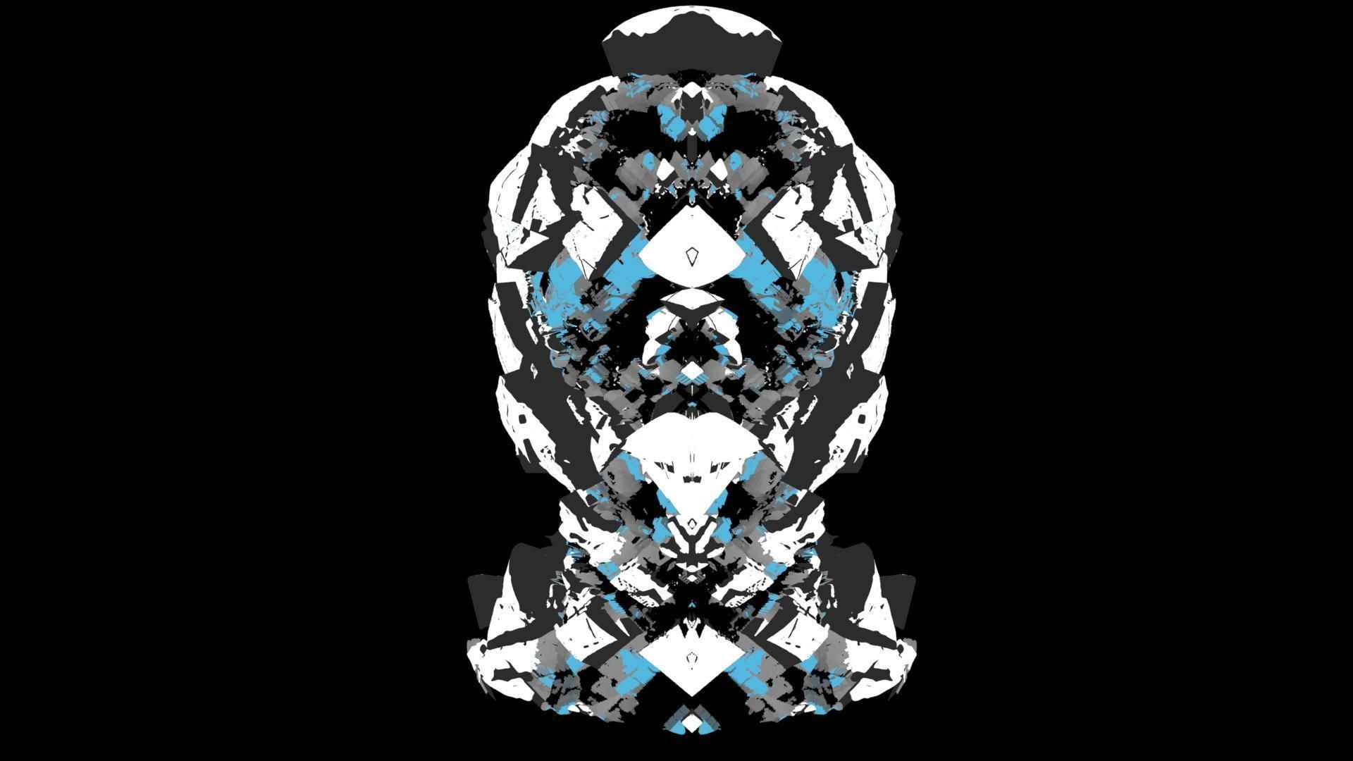 Sci-Fi Helmet Space Astronaut Character Robot 32 3D model_4