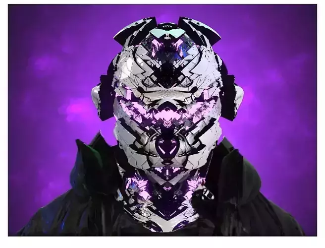 Sci-Fi Helmet Space Astronaut Character Robot 31