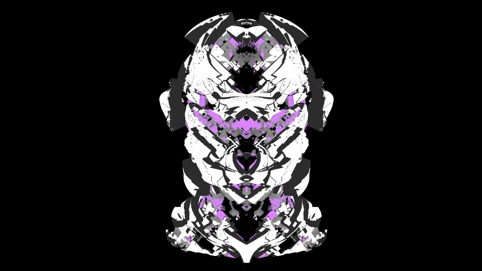 Sci-Fi Helmet Space Astronaut Character Robot 31 3D model_4