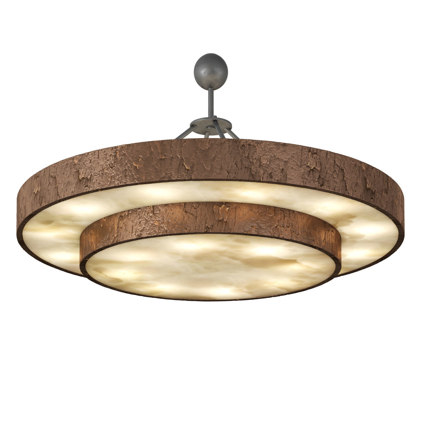 Invisible Collection Jules Leleu Rita Chandelier Low-poly 3D model_1