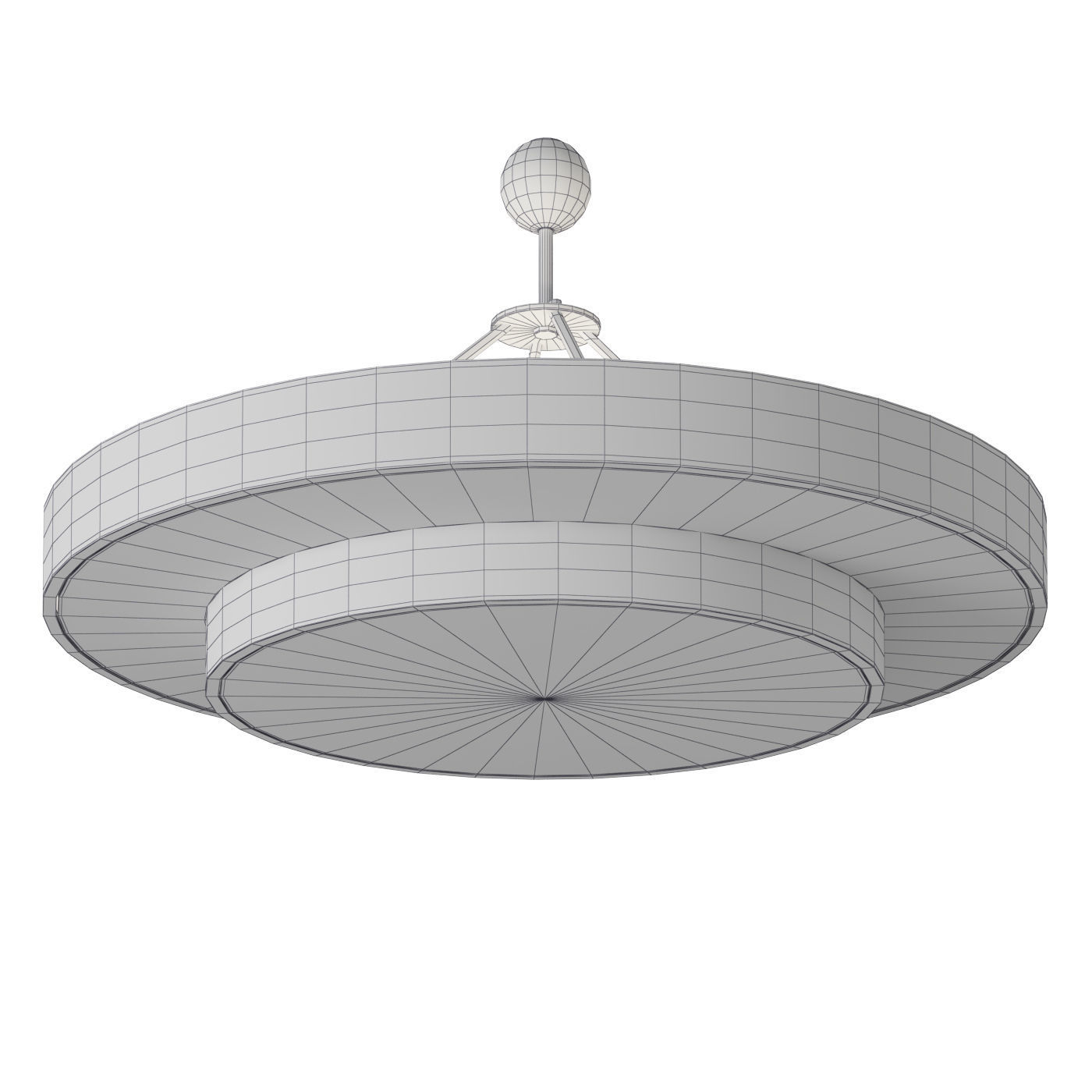 Invisible Collection Jules Leleu Rita Chandelier Low-poly 3D model_4