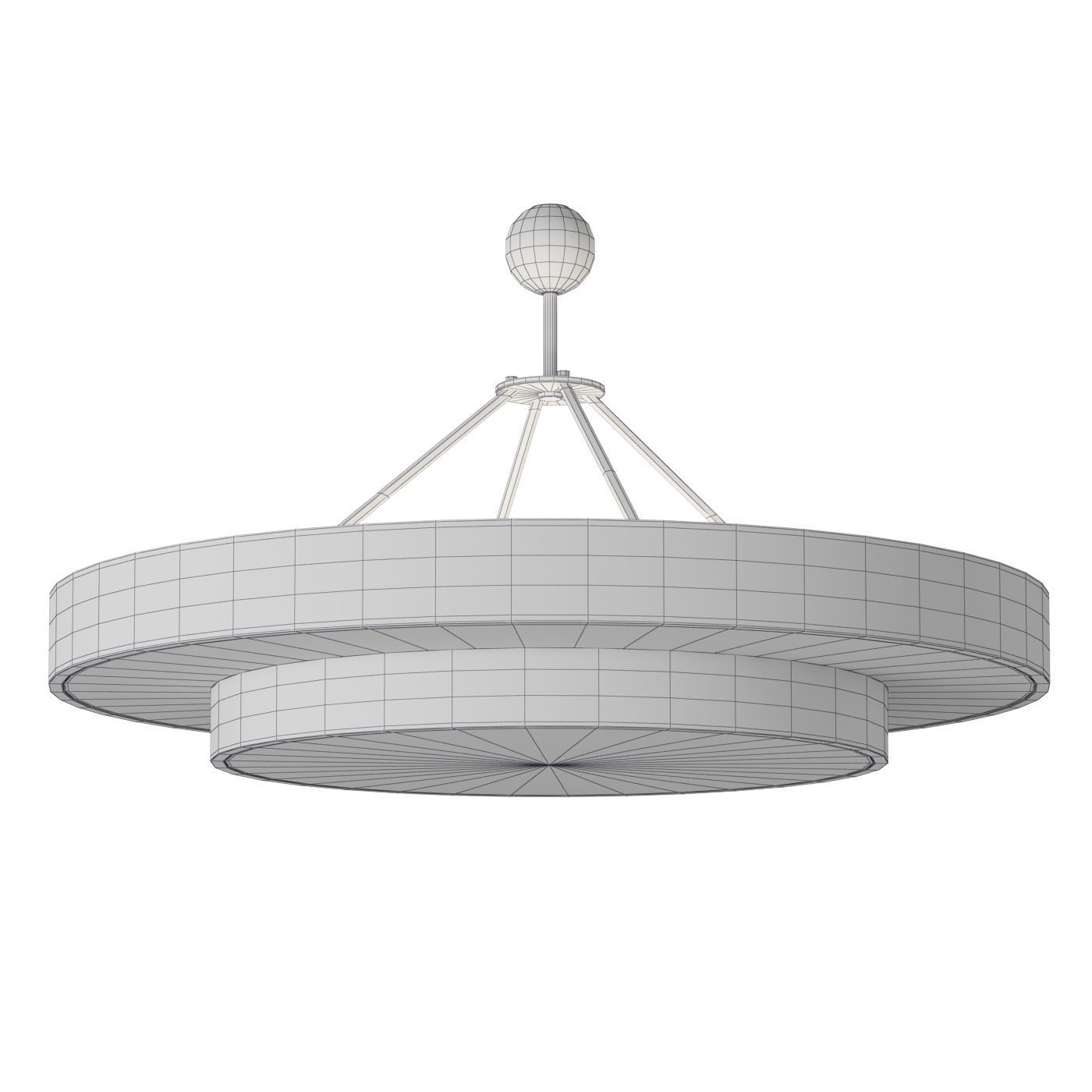 Invisible Collection Jules Leleu Rita Chandelier Low-poly 3D model_3