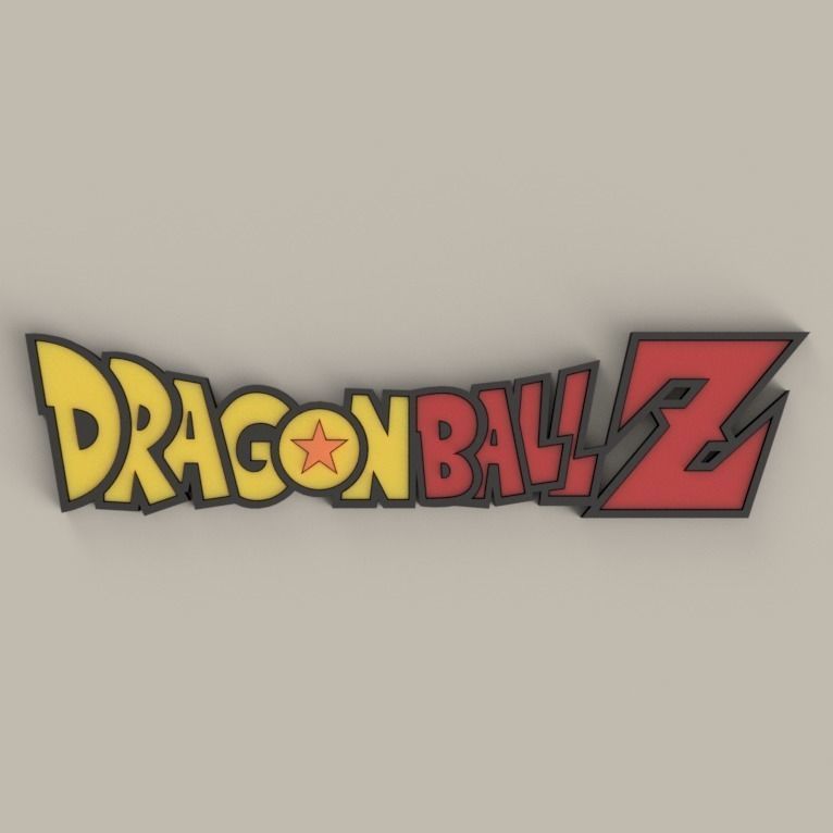 Dragon Ball Z - Logo 3D print model_4