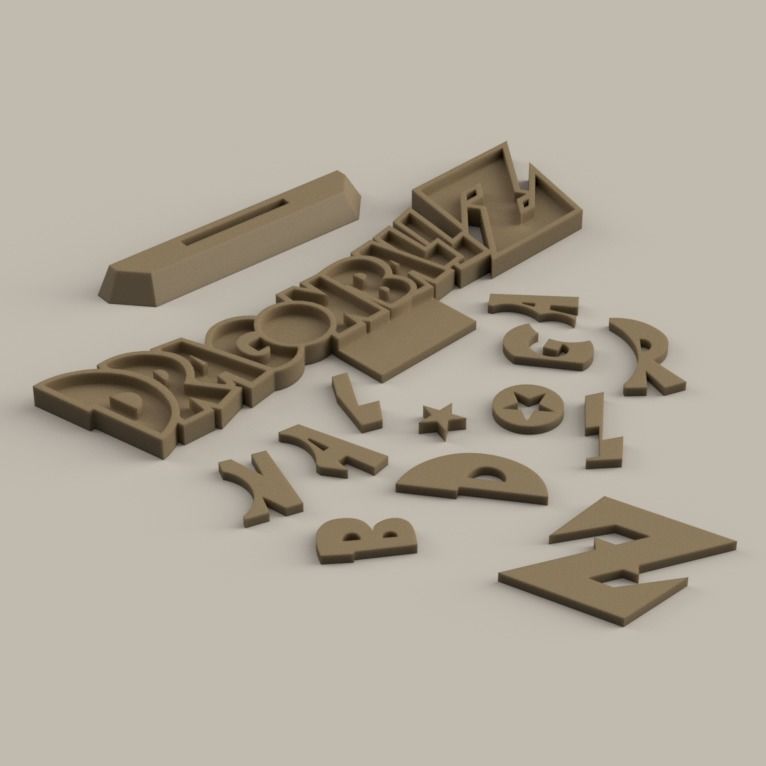 Dragon Ball Z - Logo 3D print model_1
