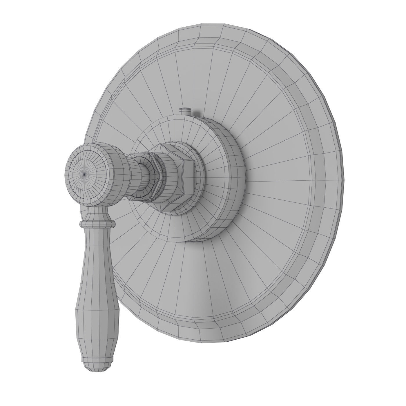 Waterworks Easton shower set Low-poly 3D model_7