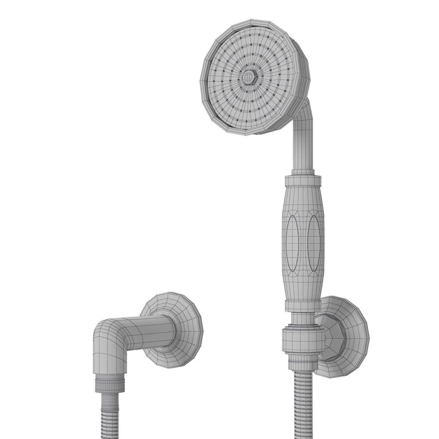 Waterworks Easton shower set Low-poly 3D model_8
