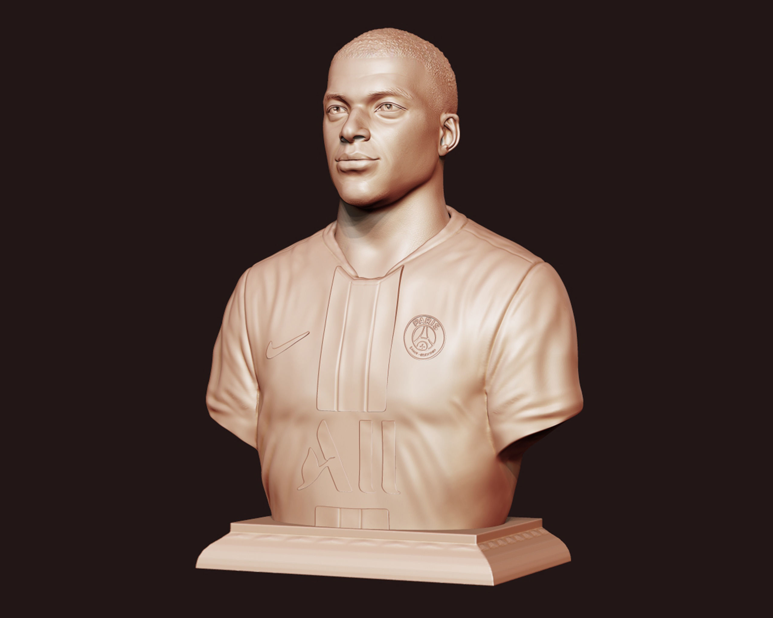 Kylian Mbappe PSG Kit 3D print model_10