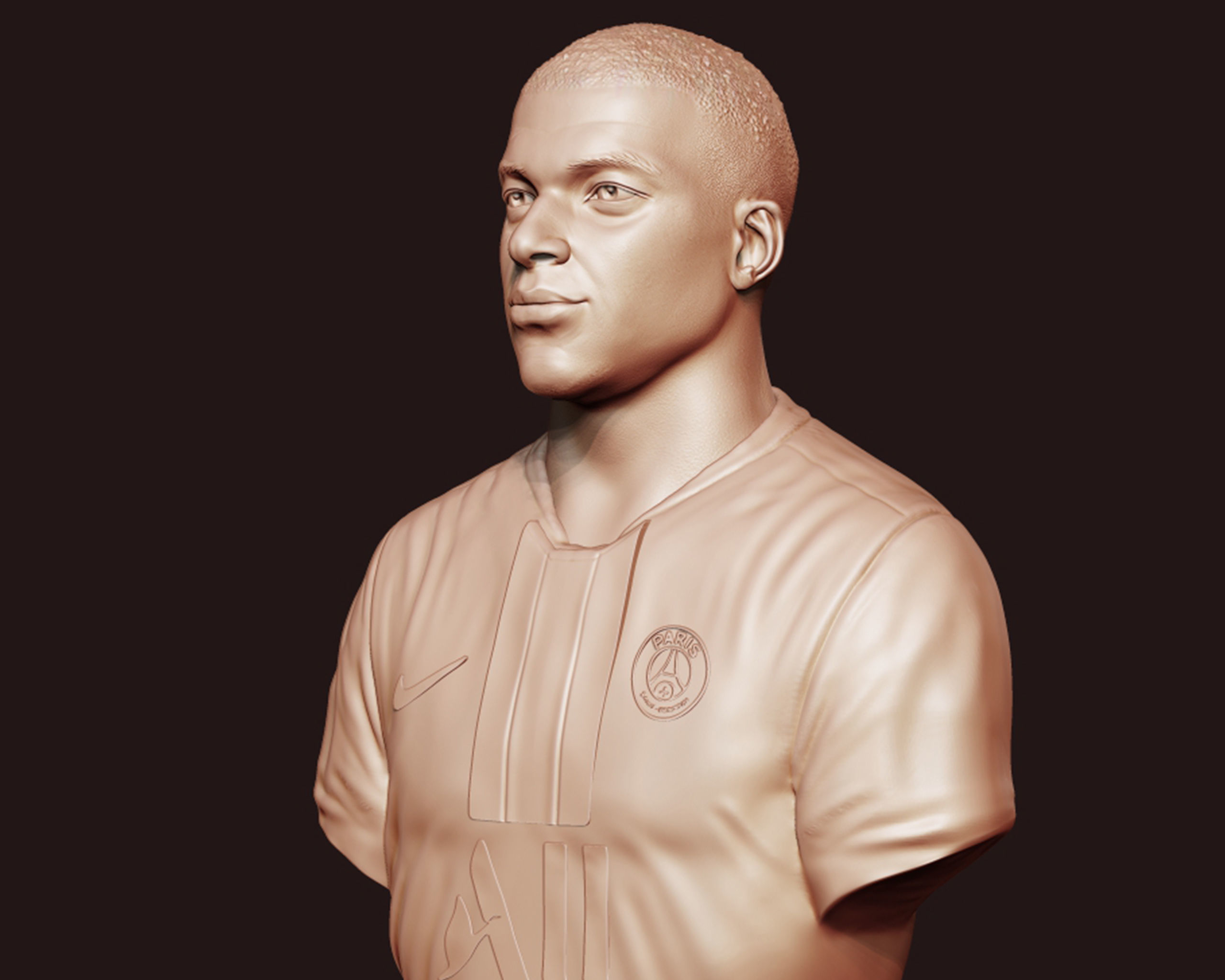 Kylian Mbappe PSG Kit 3D print model_11