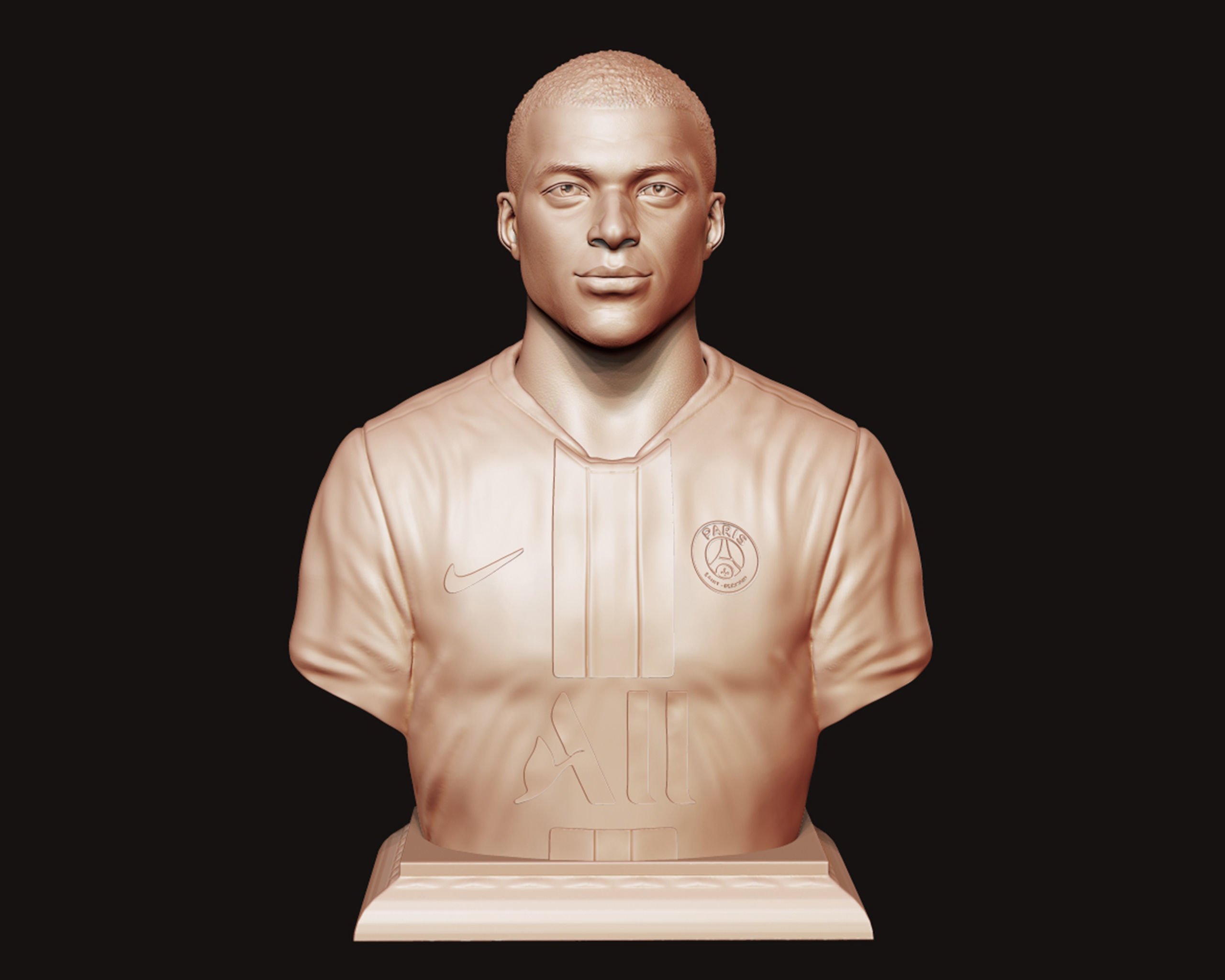 Kylian Mbappe PSG Kit 3D print model_2